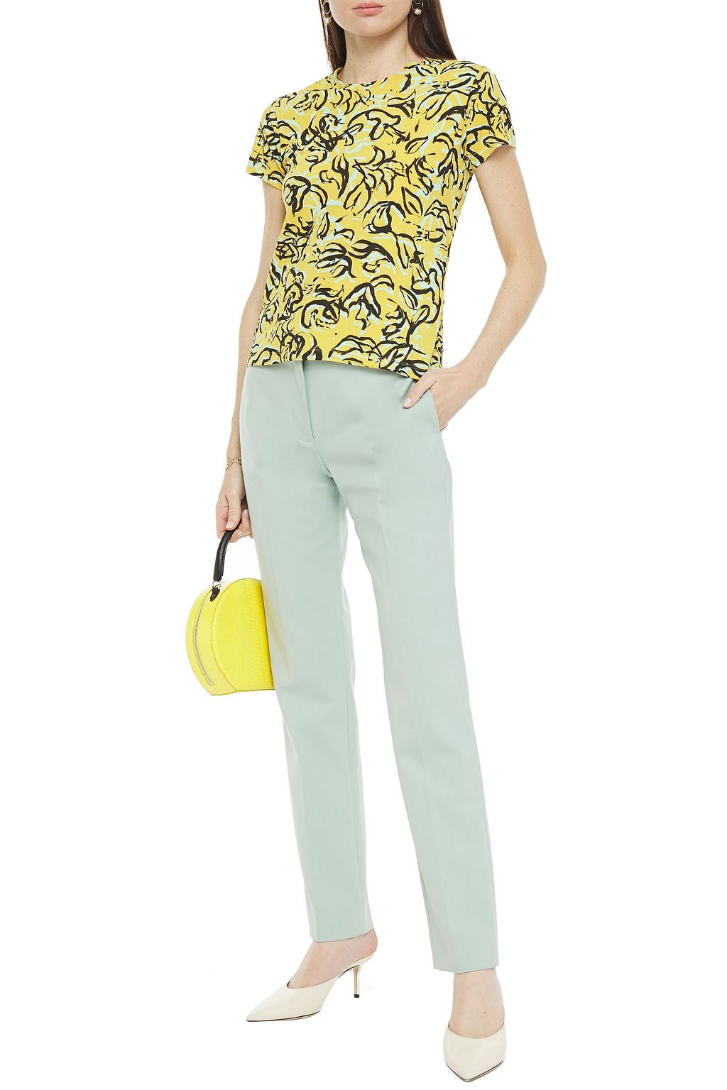 DIANE VON FURSTENBERG Christine printed cotton-jersey T-shirt