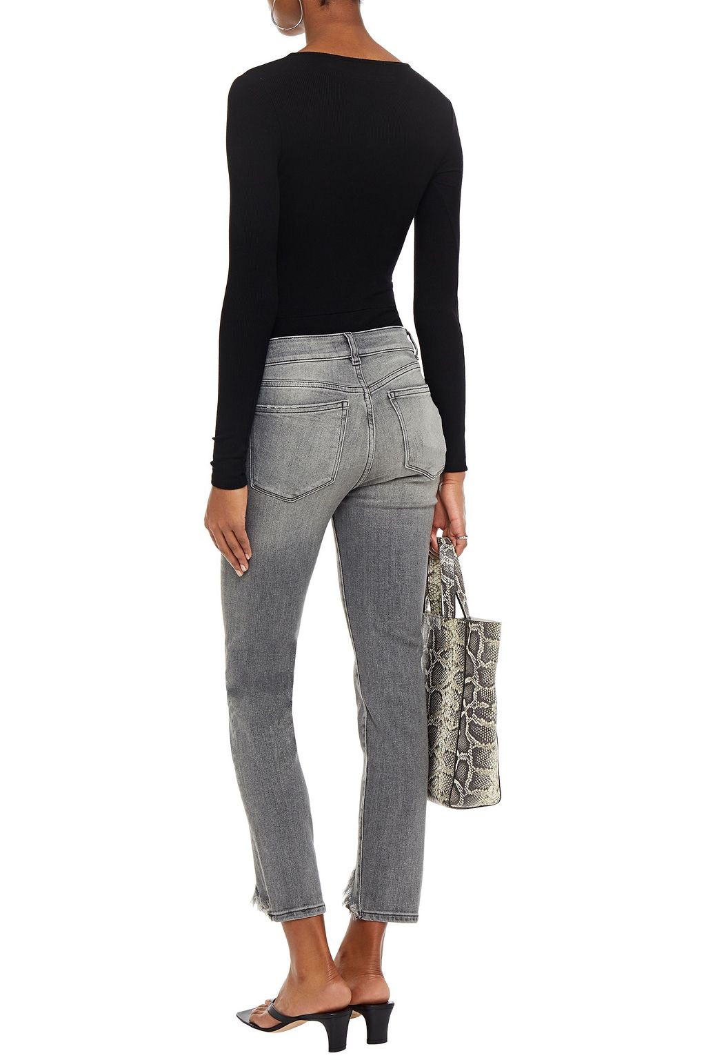 DL1961 Florence distressed mid-rise skinny jeans
