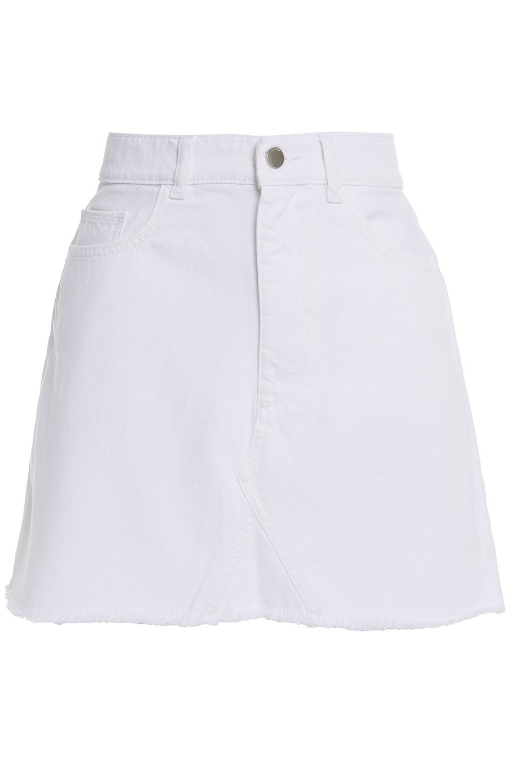 white frayed skirt