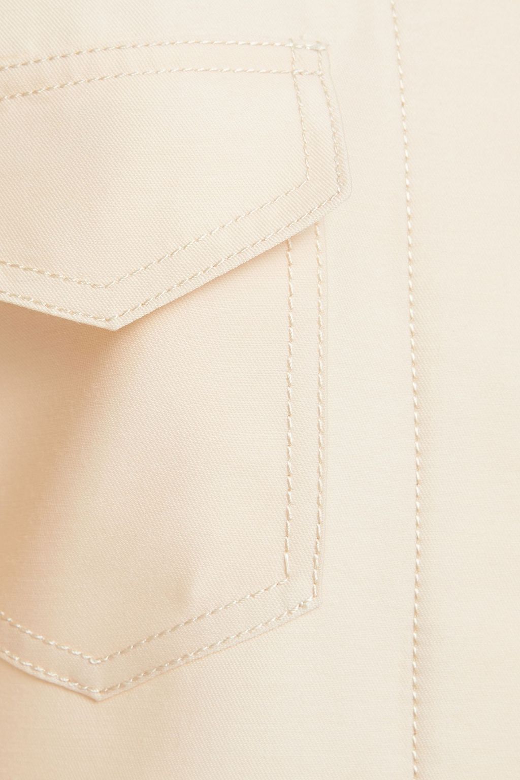 LVIR Wool and silk-blend satin-crepe jacket