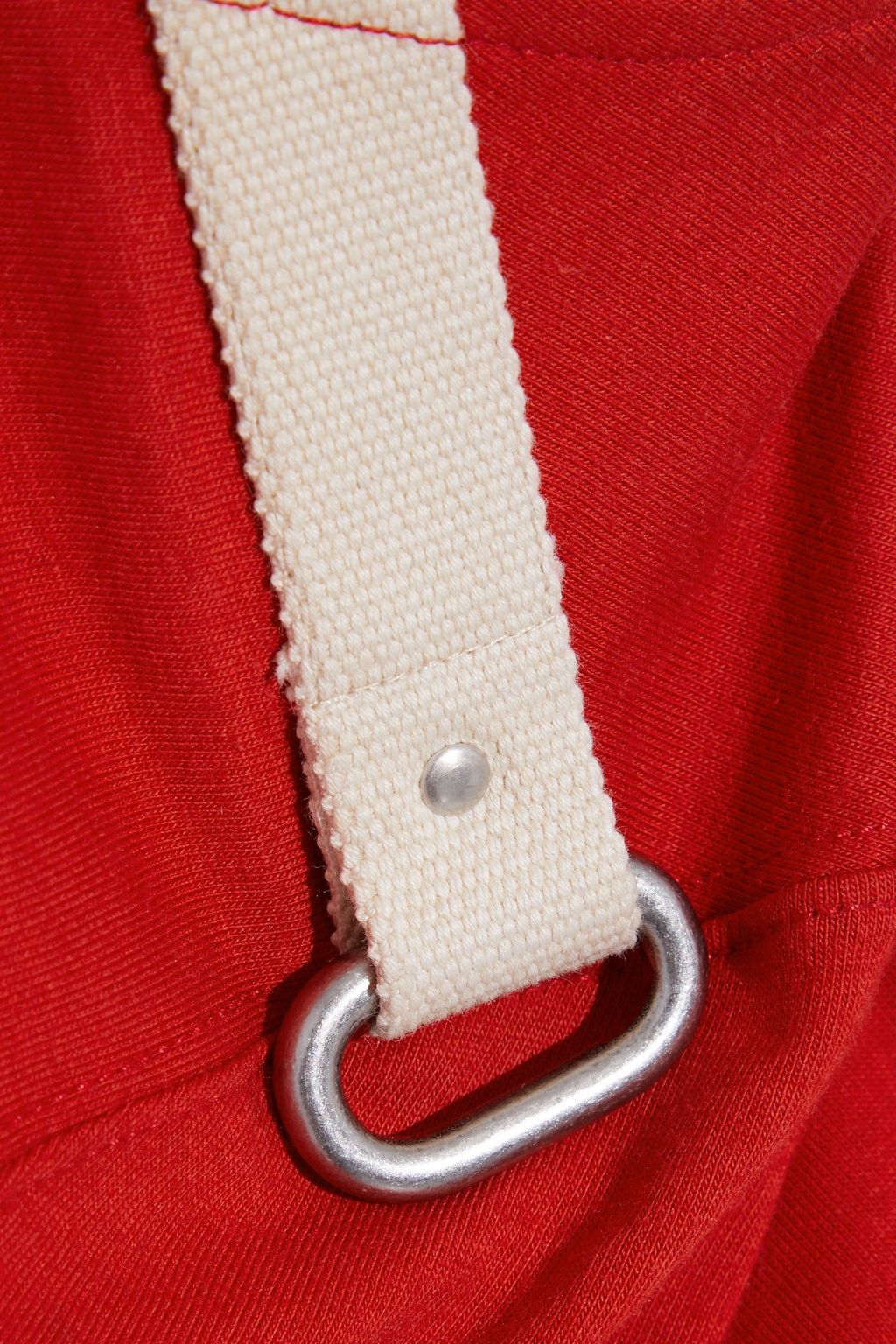 RICK OWENS Strap-detailed cotton-jersey T-shirt