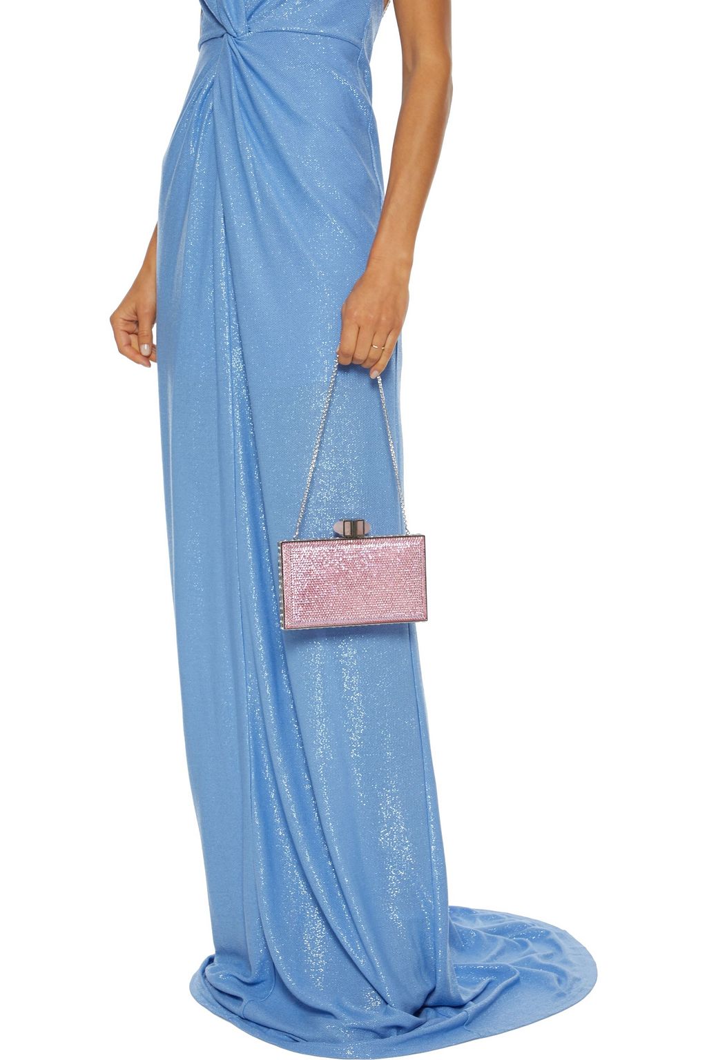 JUDITH LEIBER COUTURE Crystal-embellished box clutch