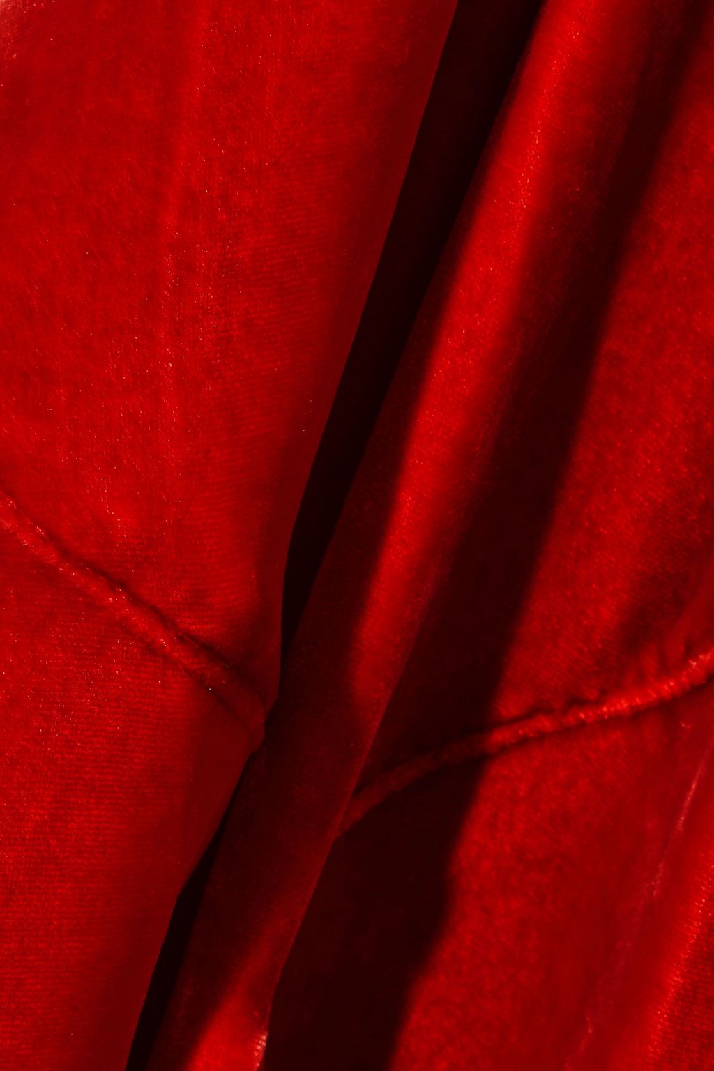 RICK OWENS Split-side velvet maxi skirt