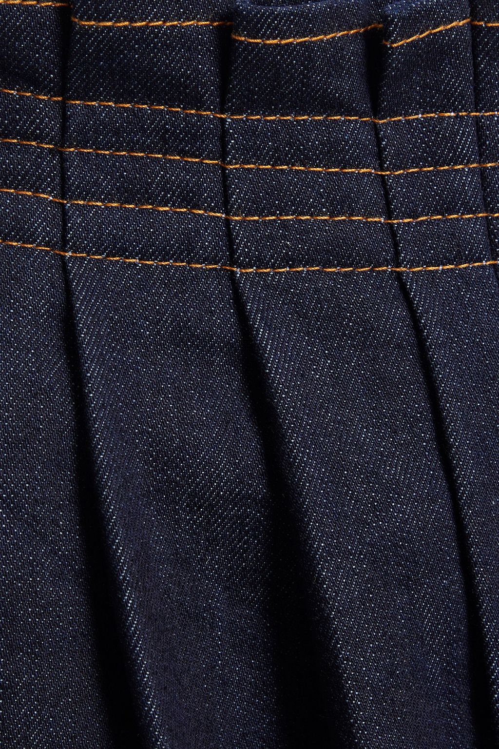 MM6 MAISON MARGIELA Pleated denim culottes
