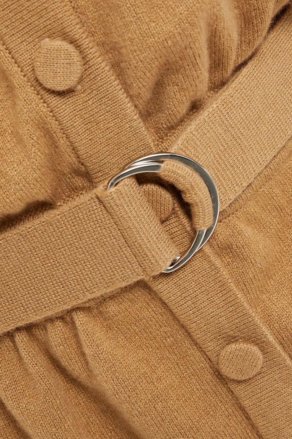 CORDOVA Belted wool, silk and cashmere-blend jumpsuit