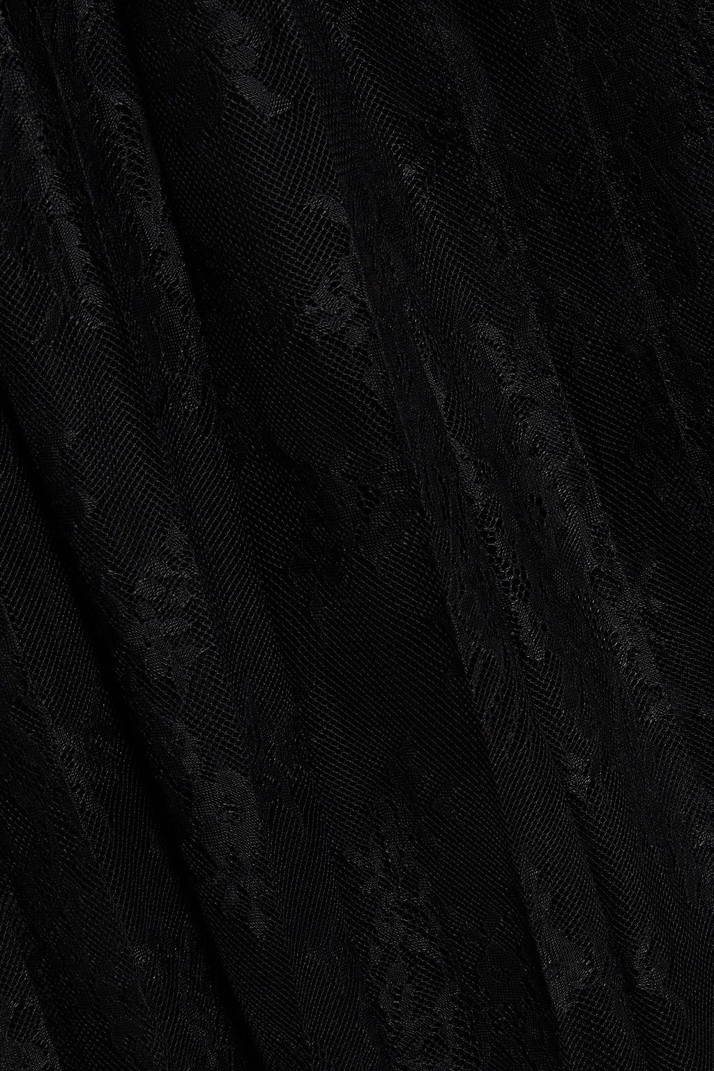 MM6 MAISON MARGIELA Pleated Chantilly lace maxi dress