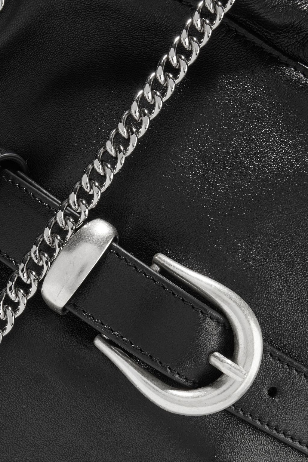 IRO Belty buckle-detailed textured-leather bucket bag