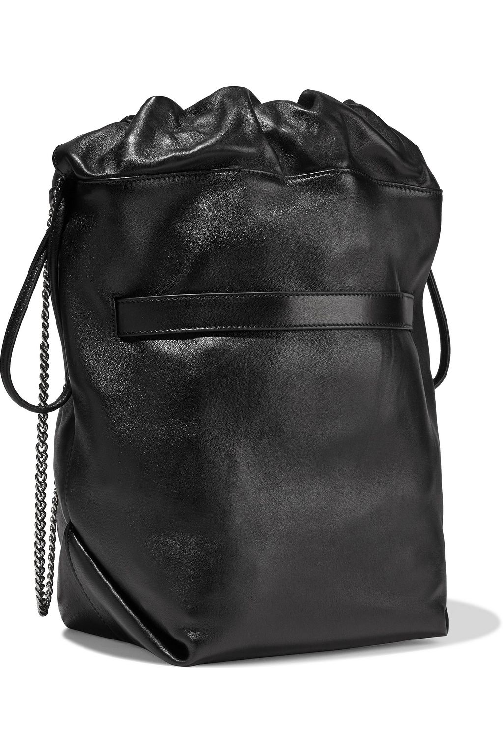 IRO Belty buckle-detailed textured-leather bucket bag