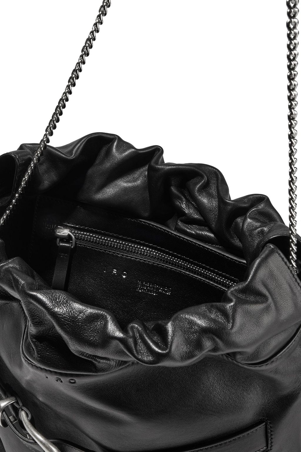 IRO Belty buckle-detailed textured-leather bucket bag
