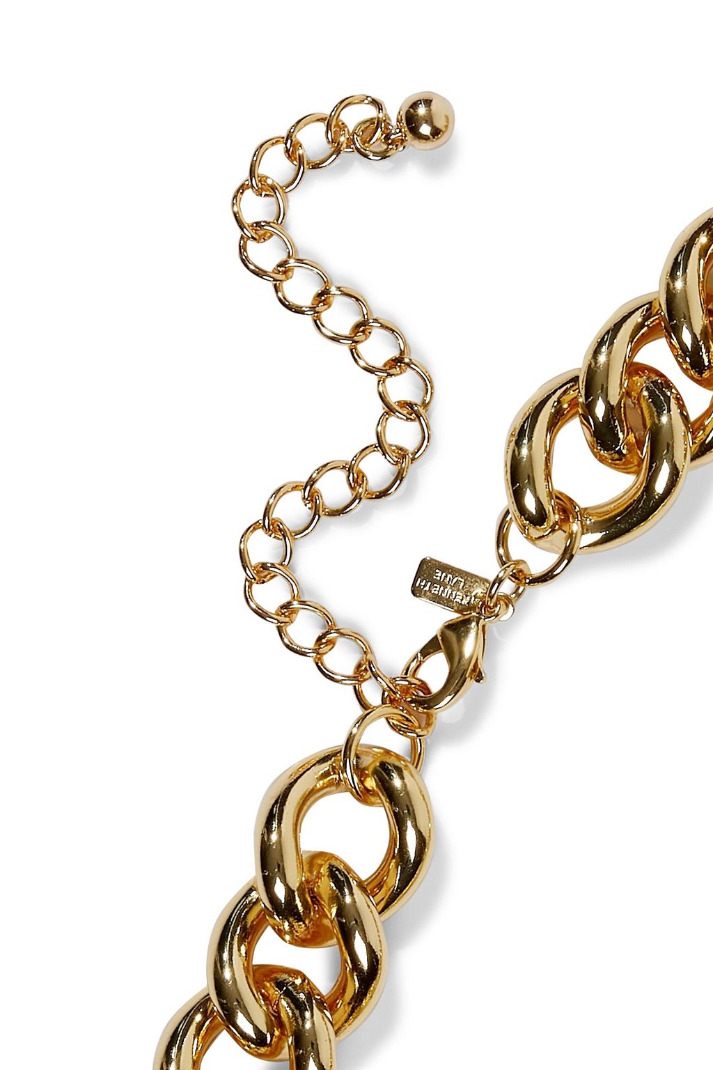 KENNETH JAY LANE 22-karat gold-plated necklace