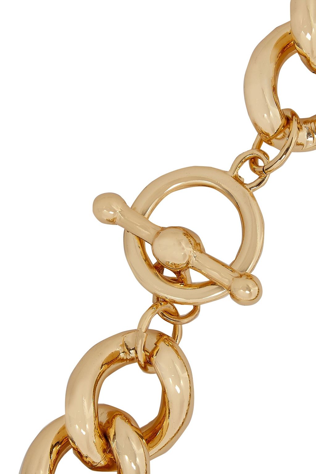 KENNETH JAY LANE 22-karat gold-plated necklace