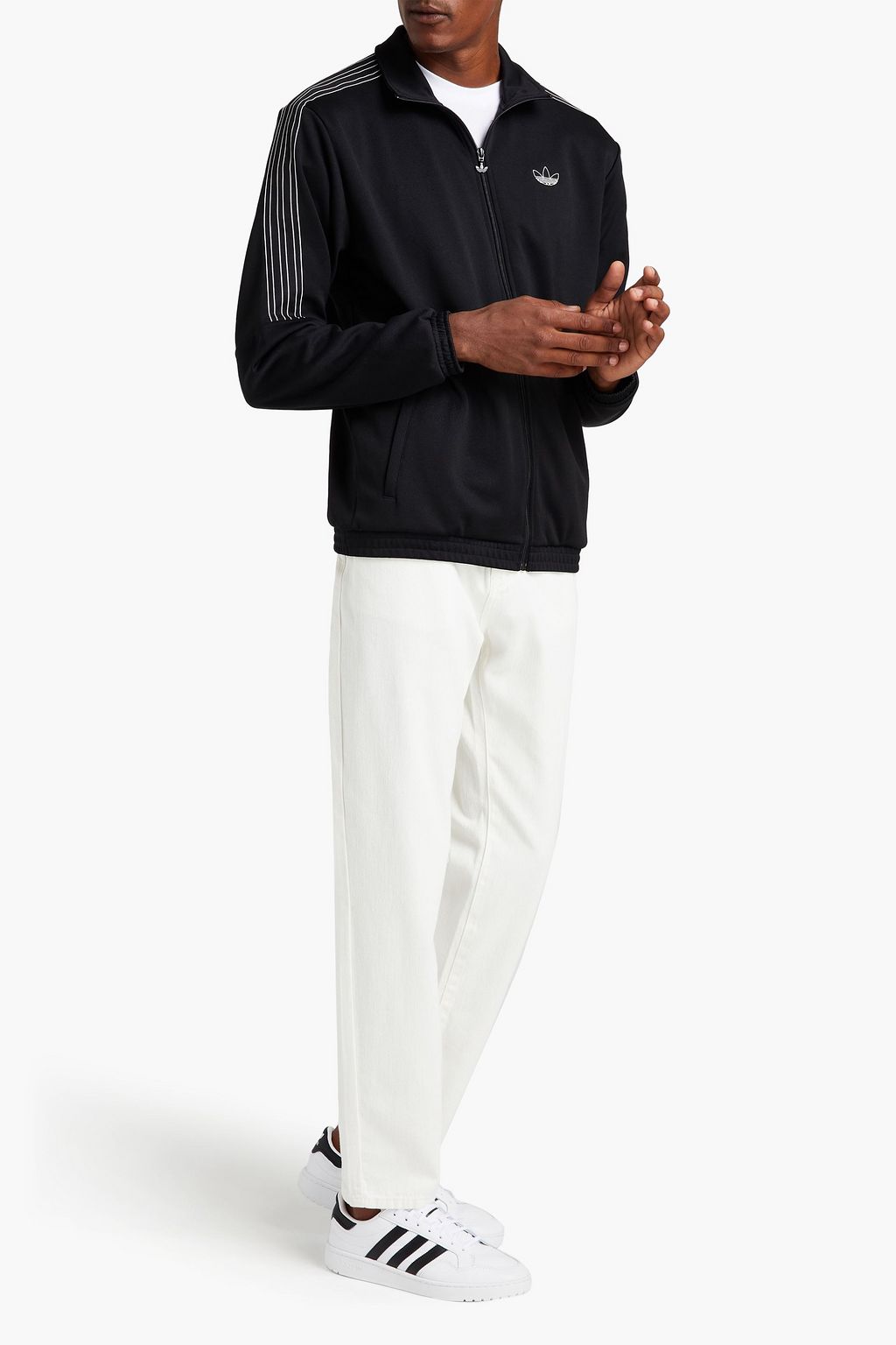 ADIDAS ORIGINALS SPRT 3-Striped striped stretch track jacket