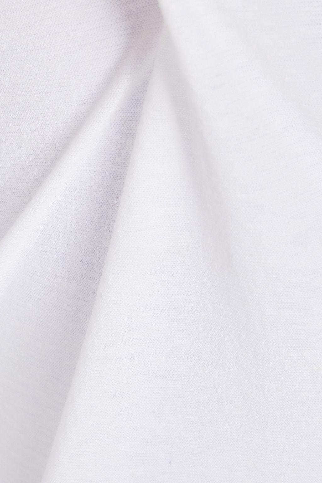 JAMES PERSE Cotton and linen-blend jersey polo shirt