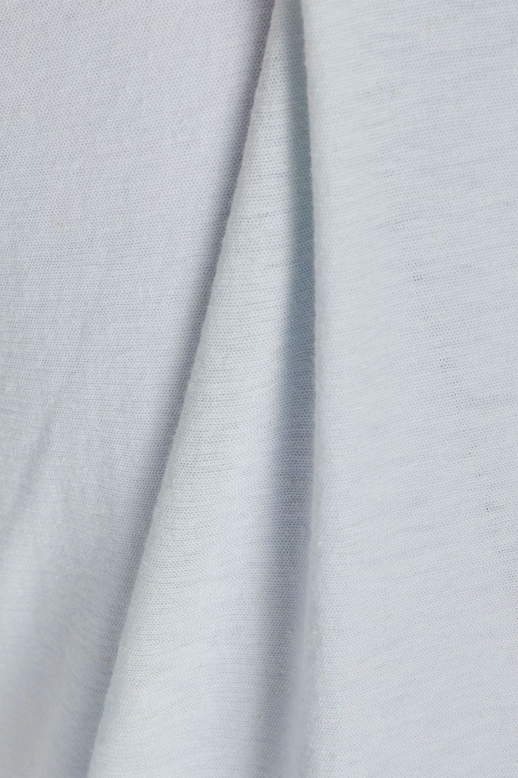 JAMES PERSE Cotton and linen-blend jersey polo shirt