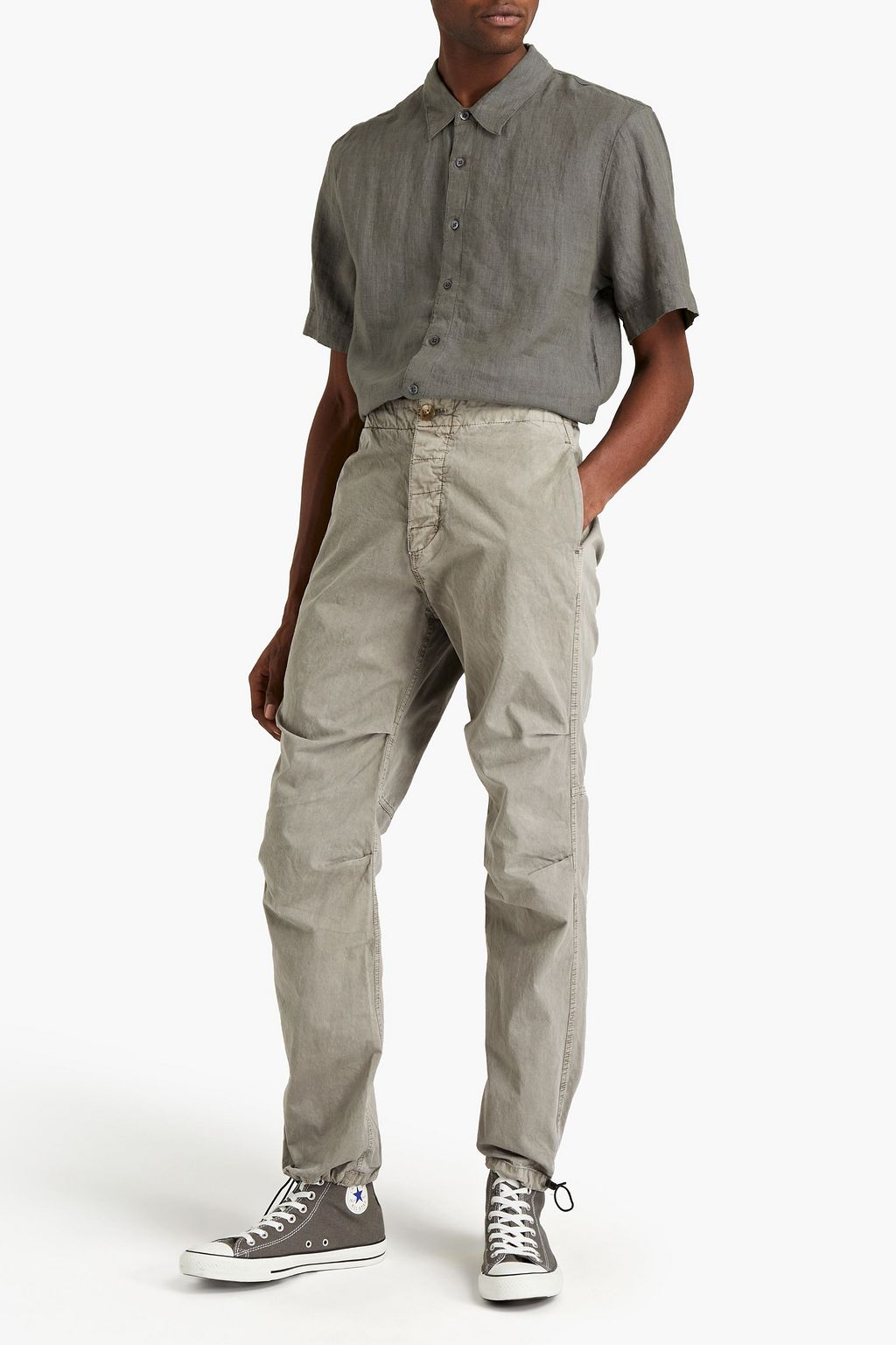 JAMES PERSE Mélange linen shirt