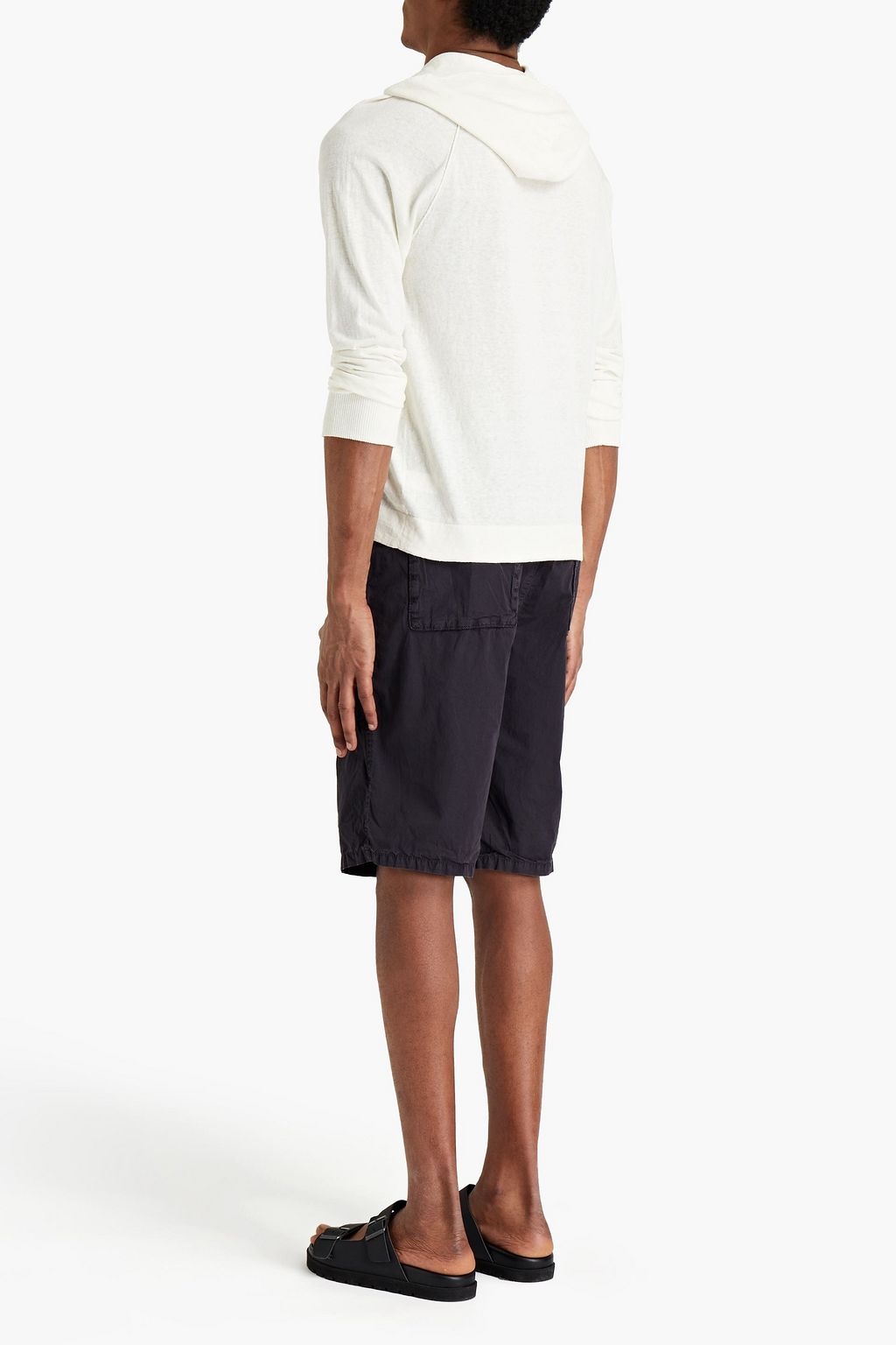 JAMES PERSE Mélange recycled cotton hoodie