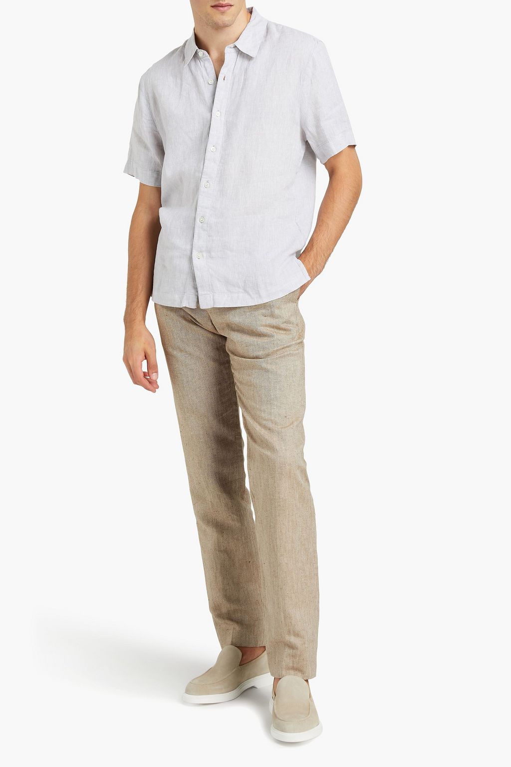 JAMES PERSE Mélange linen shirt