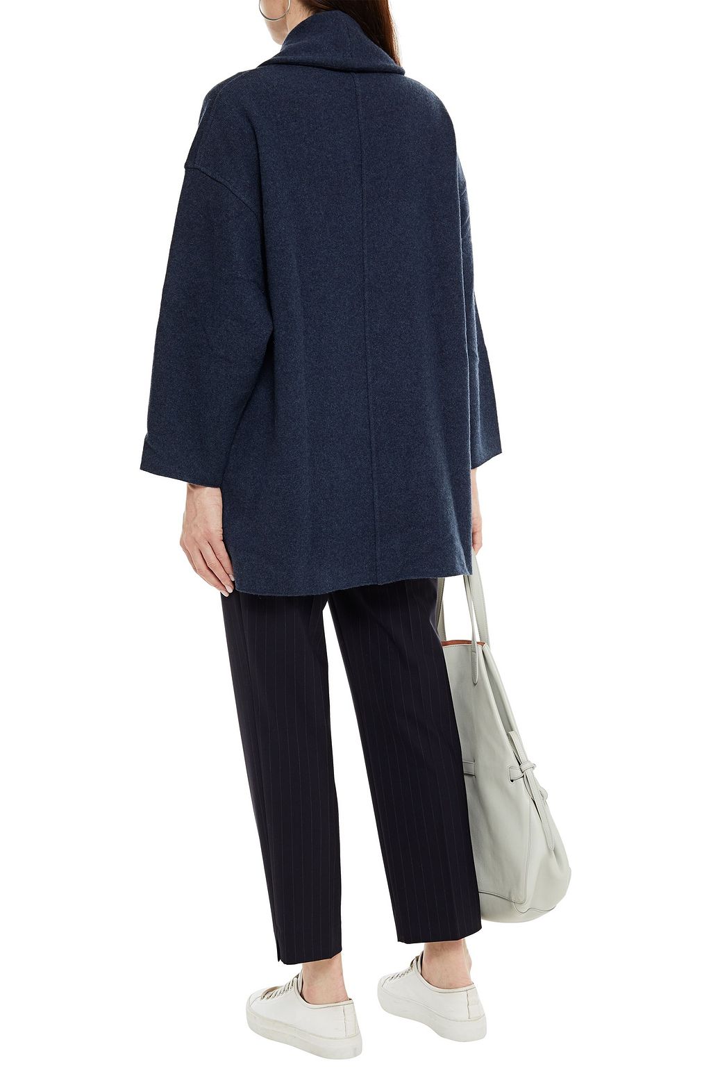 JAMES PERSE Mélange wool and cashmere-blend cardigan