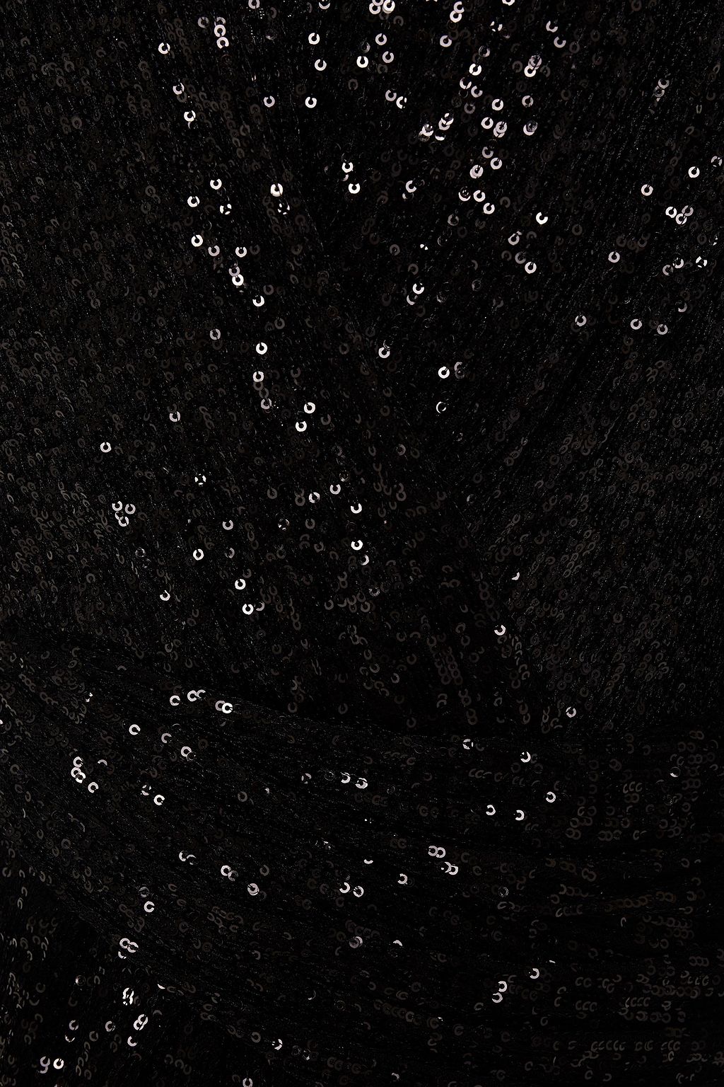 SIMKHAI Wrap-effect sequin-embellished stretch-tulle gown