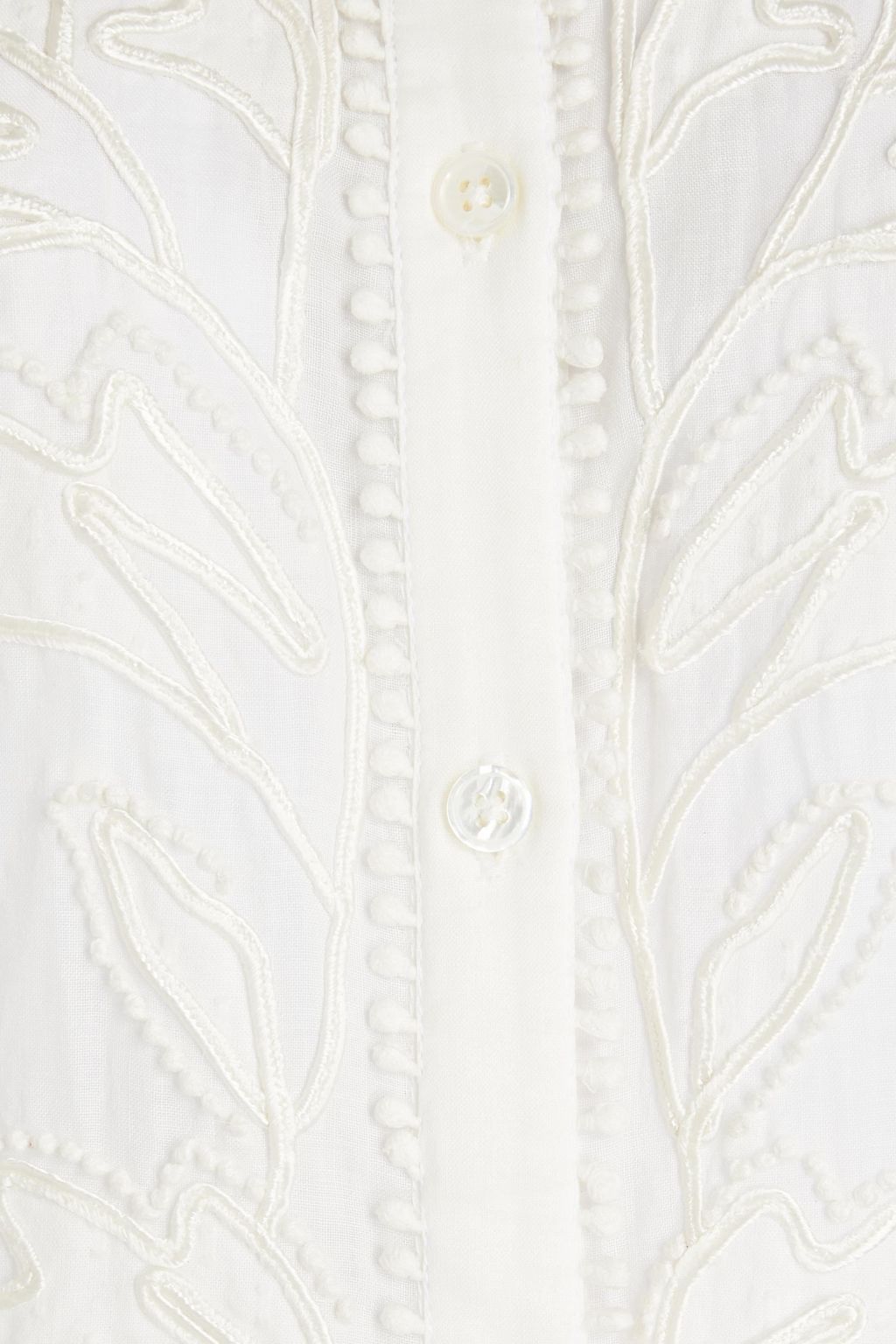 VERONICA BEARD Analeah embellished ramie mini dress