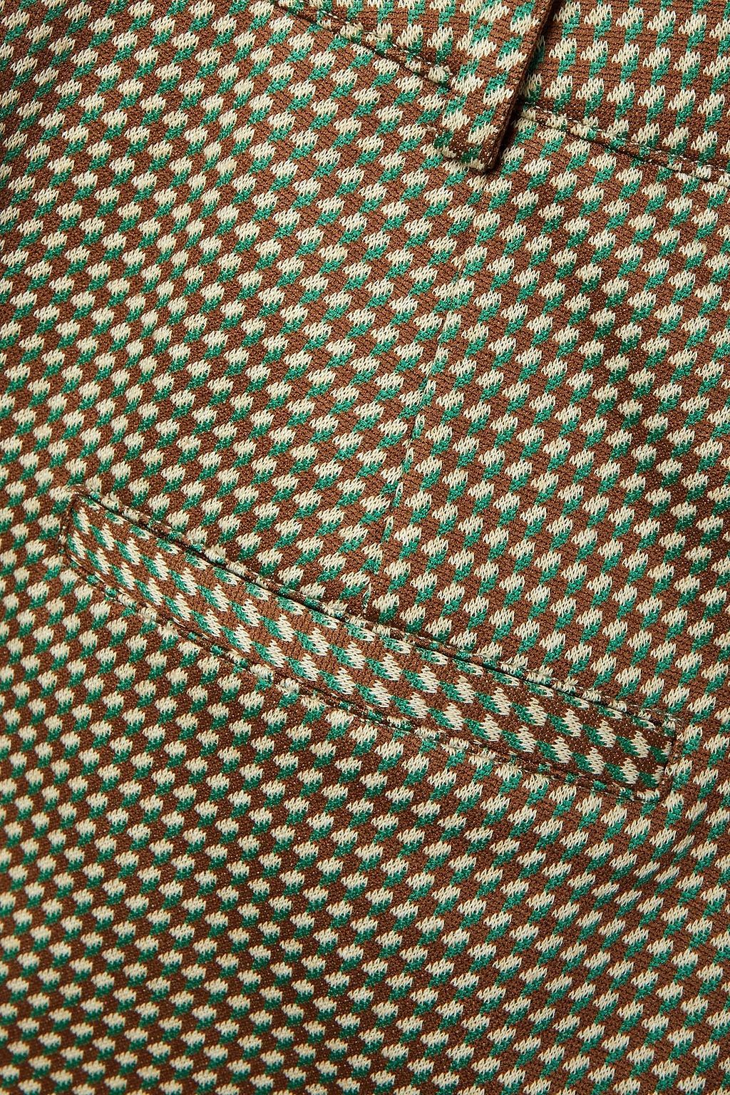 VERONICA BEARD Gani cropped jacquard flared pants