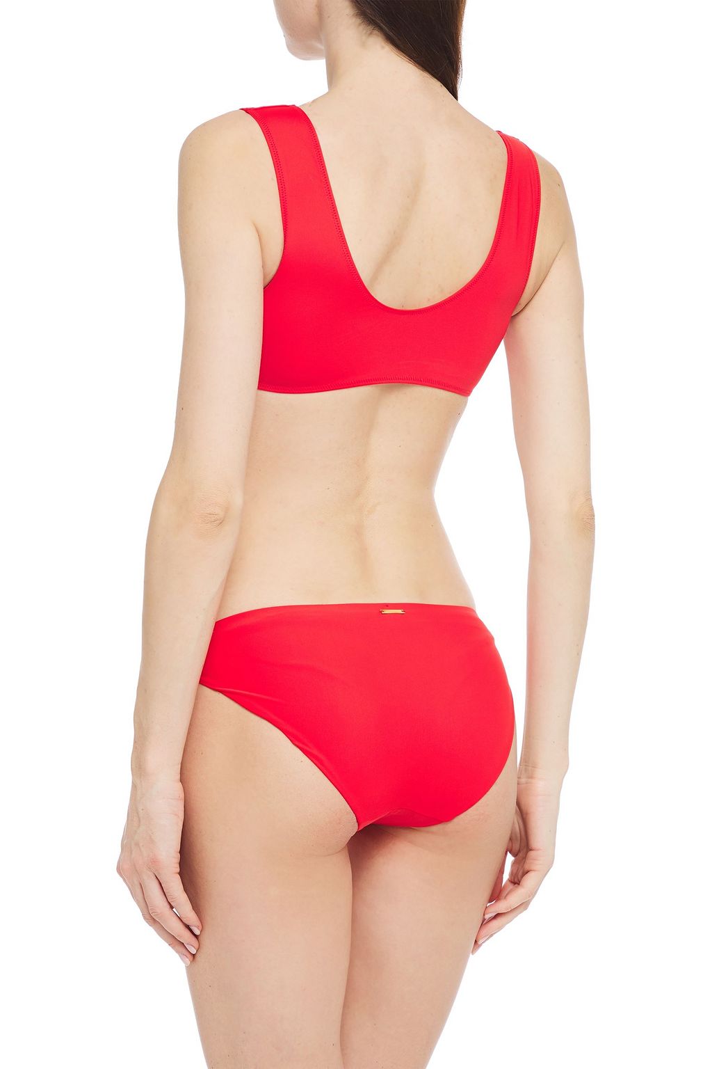 CALVIN KLEIN Printed bandeau bikini top