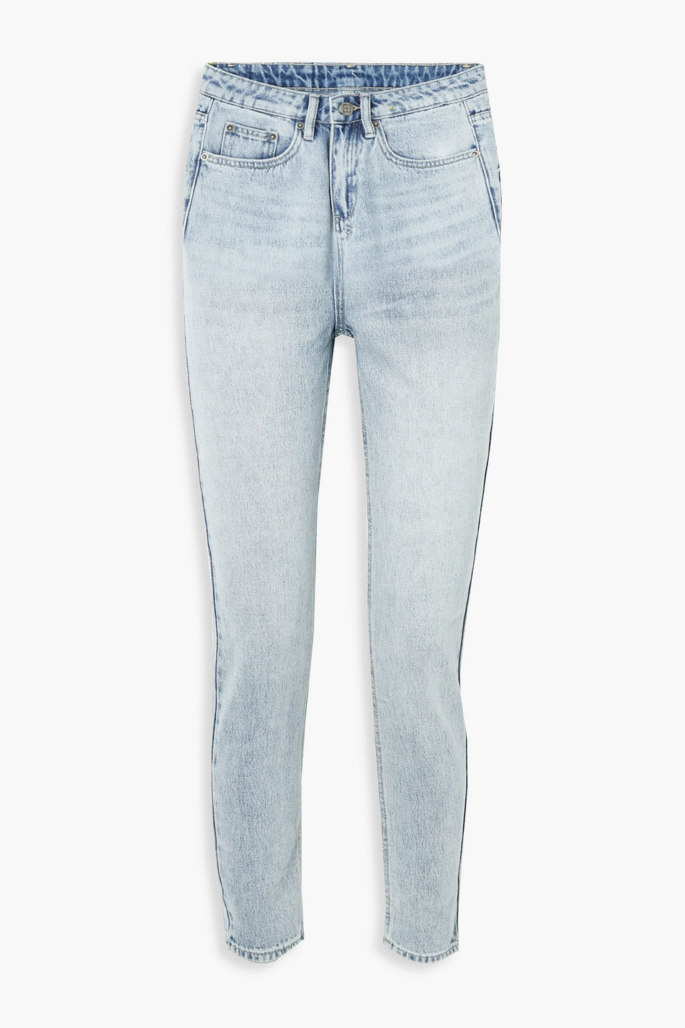 KSUBI Nine O cropped high-rise slim-leg jeans