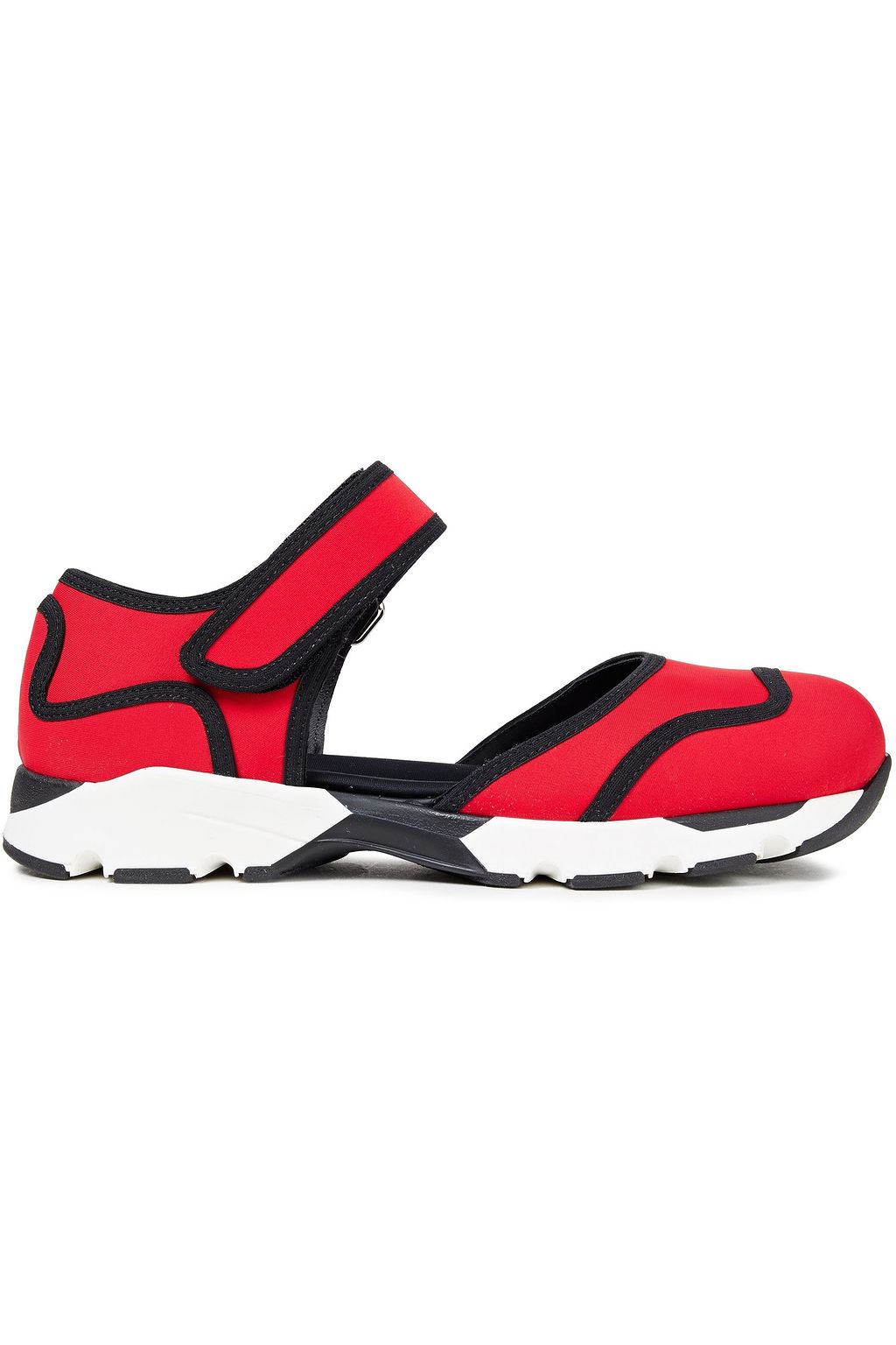 Red Cutout neoprene sneakers | Sale up 