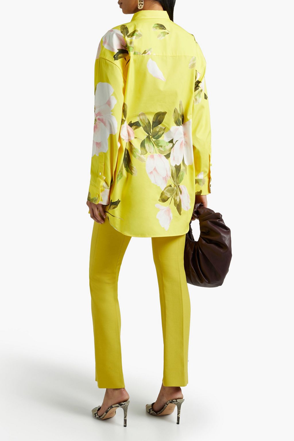 VALENTINO GARAVANI Floral-print cotton and silk-blend jacket