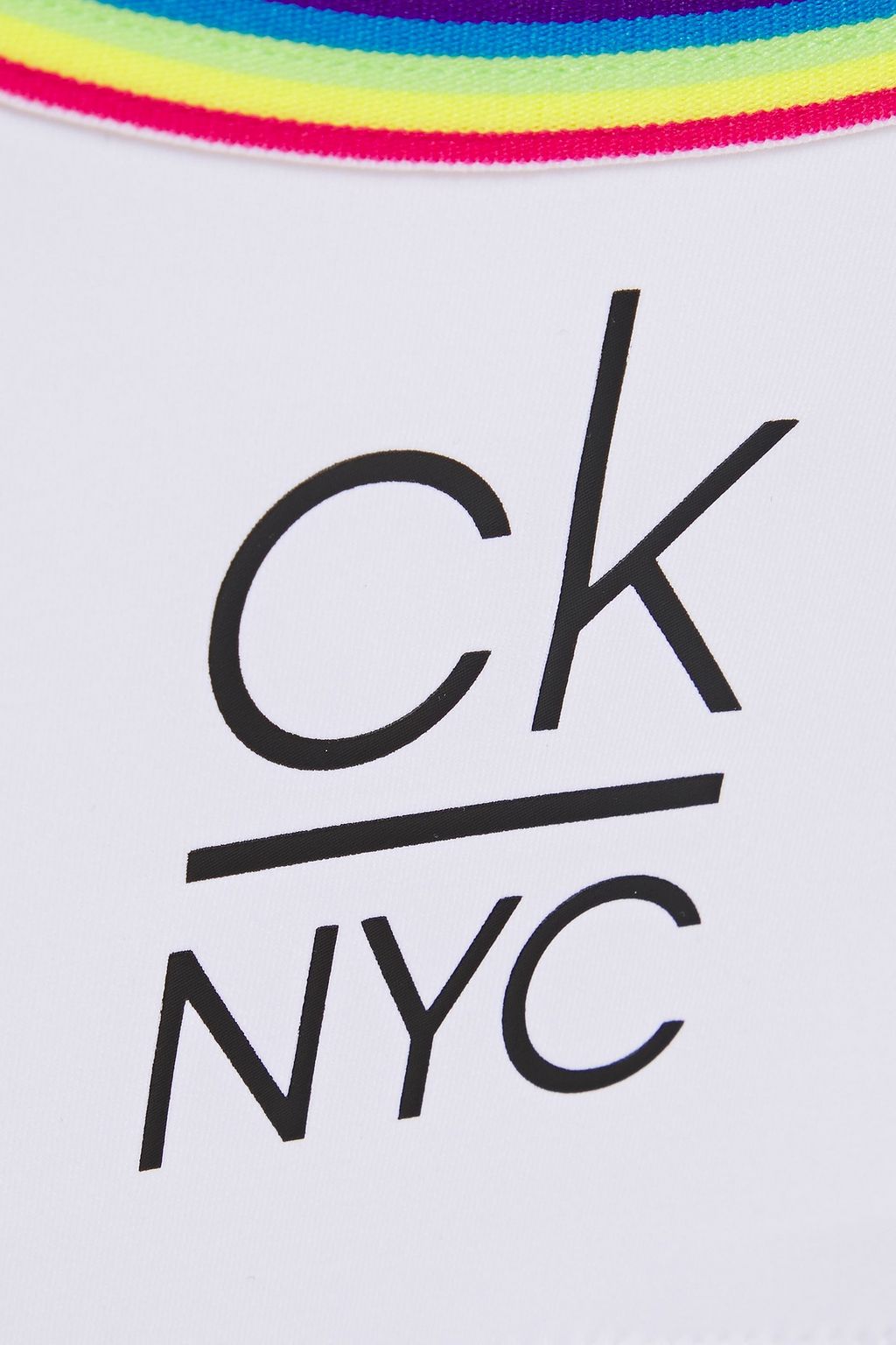CALVIN KLEIN Printed bandeau bikini top