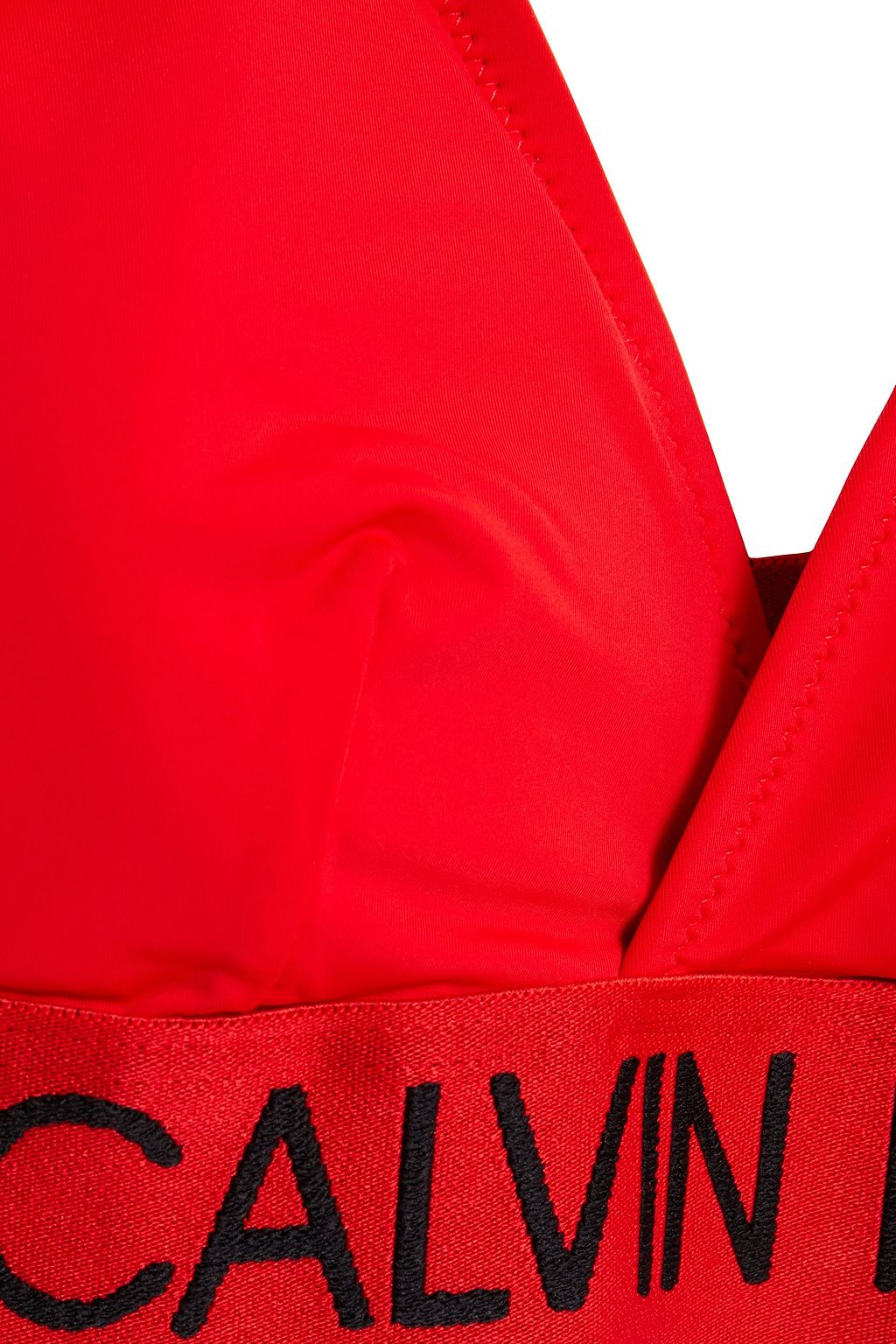 CALVIN KLEIN Printed triangle bikini top