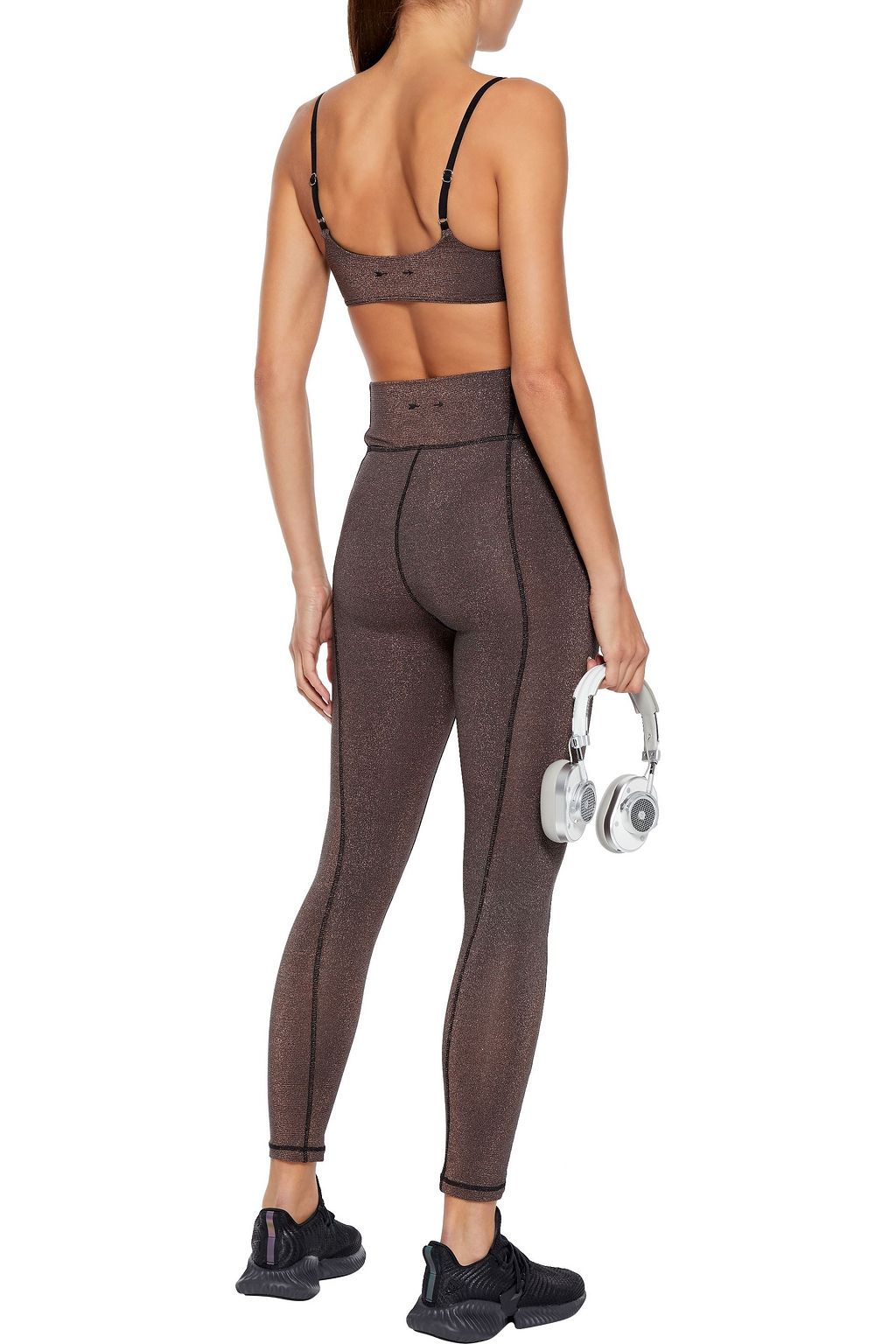 THE UPSIDE Aquarius metallic stretch leggings