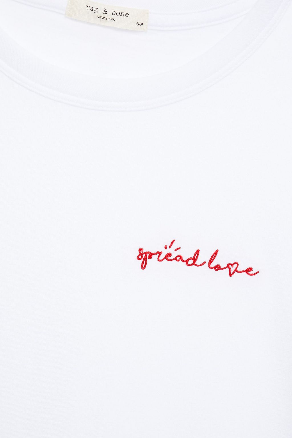 RAG & BONE Embroidered Pima cotton jersey T-shirt