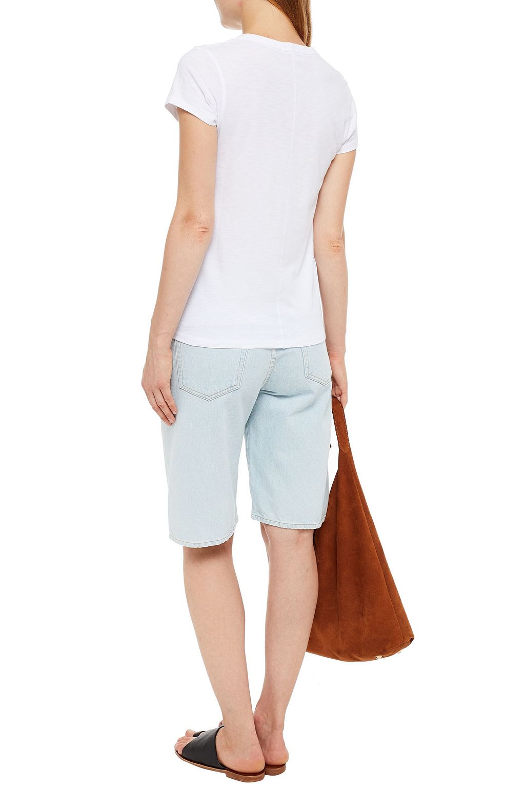 RAG & BONE Embroidered Pima cotton jersey T-shirt
