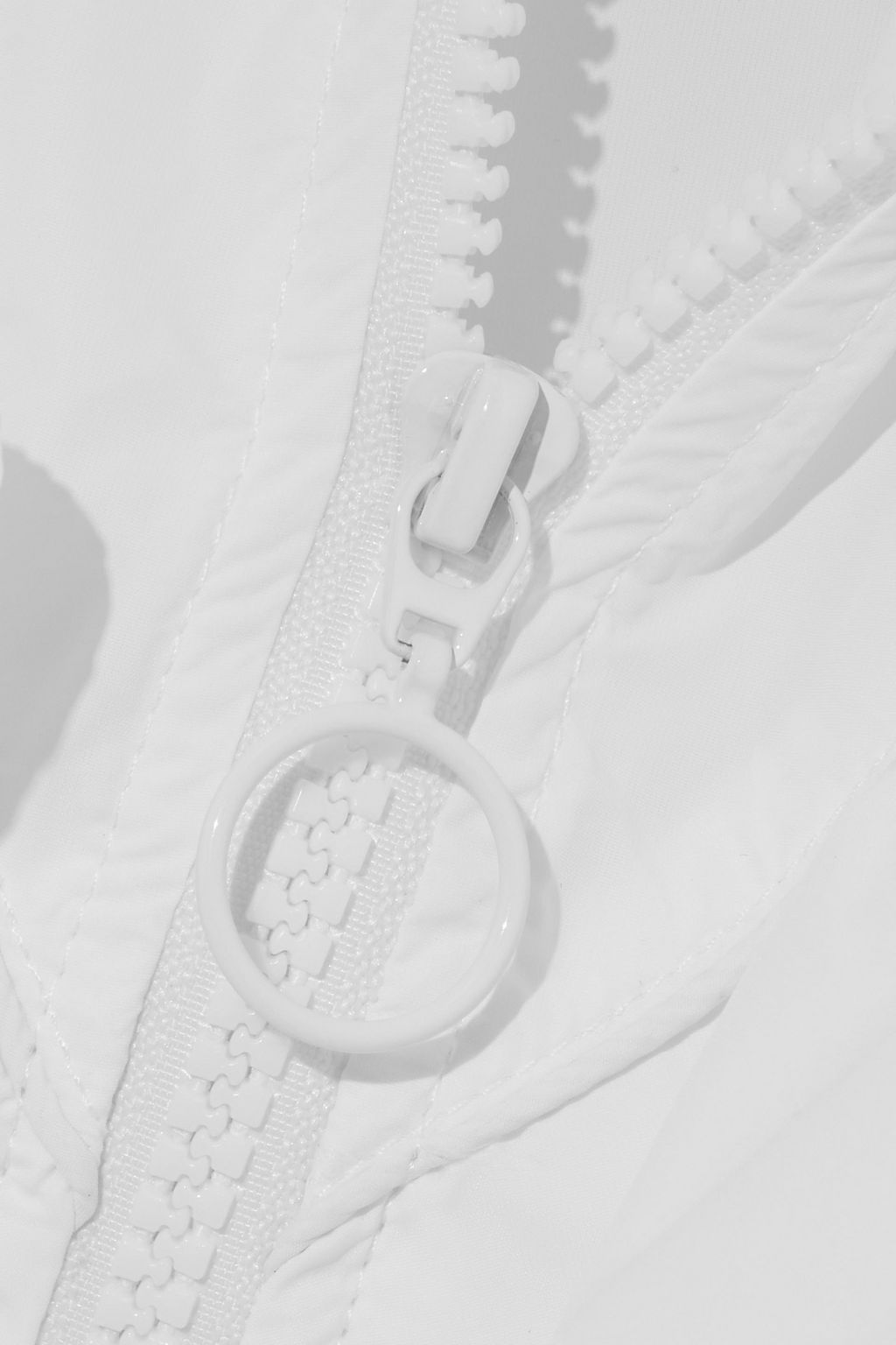 THE UPSIDE Joy ruffled shell hooded track jacket
