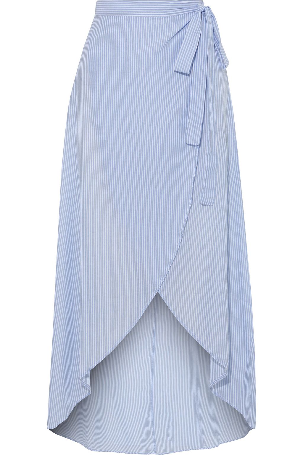 light blue wrap skirt