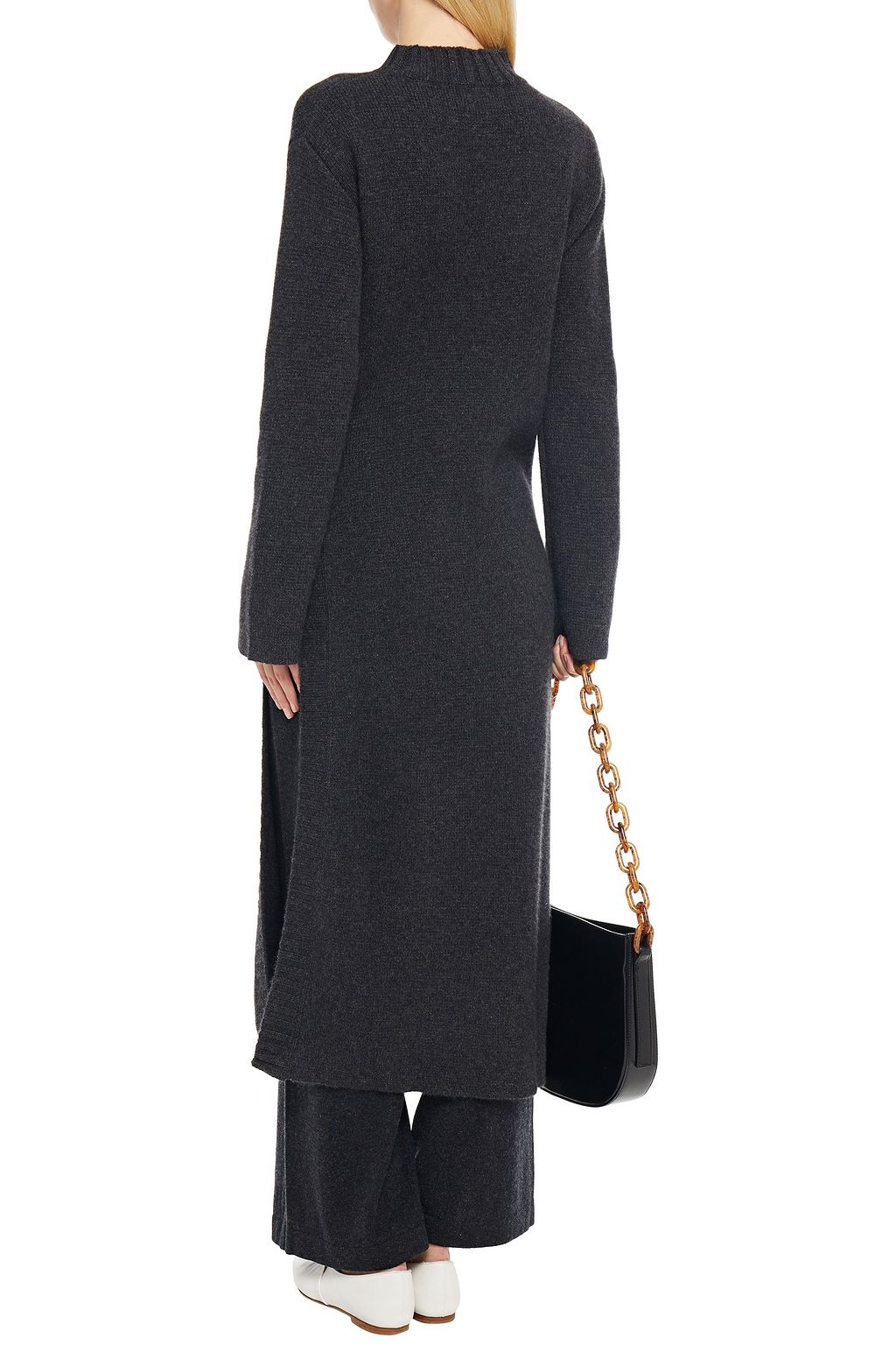 LE KASHA Mélange cashmere midi dress