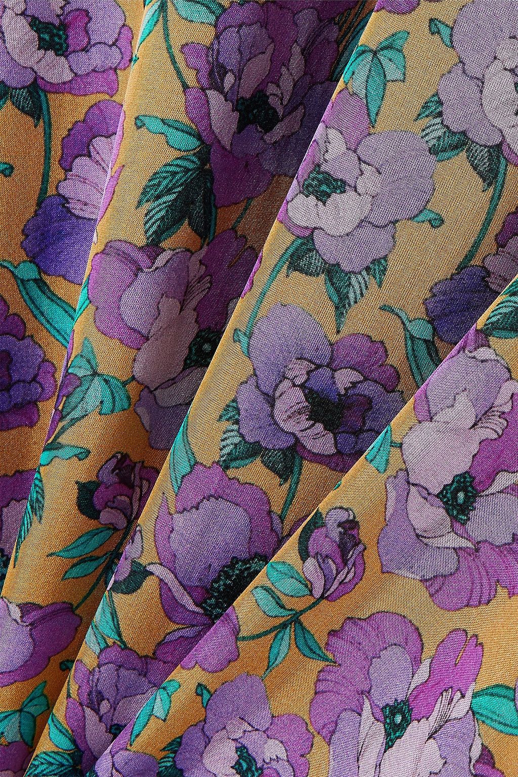 RAQUEL DINIZ Alice floral-print silk-chiffon maxi dress