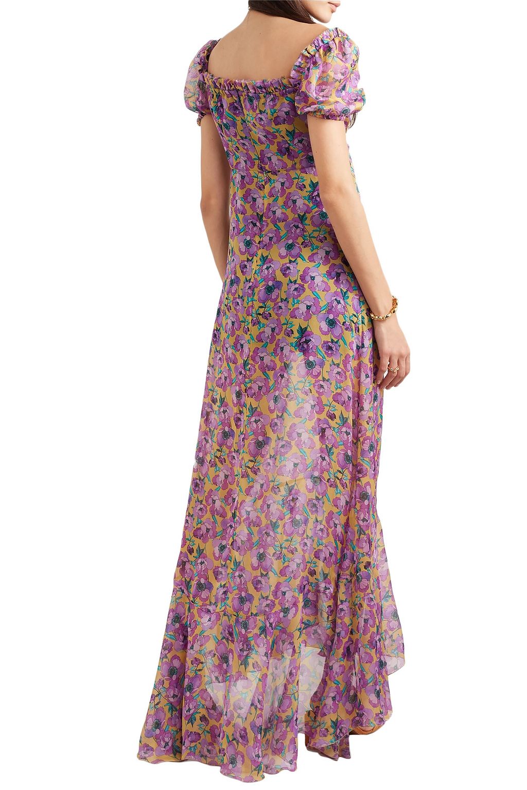 RAQUEL DINIZ Alice floral-print silk-chiffon maxi dress