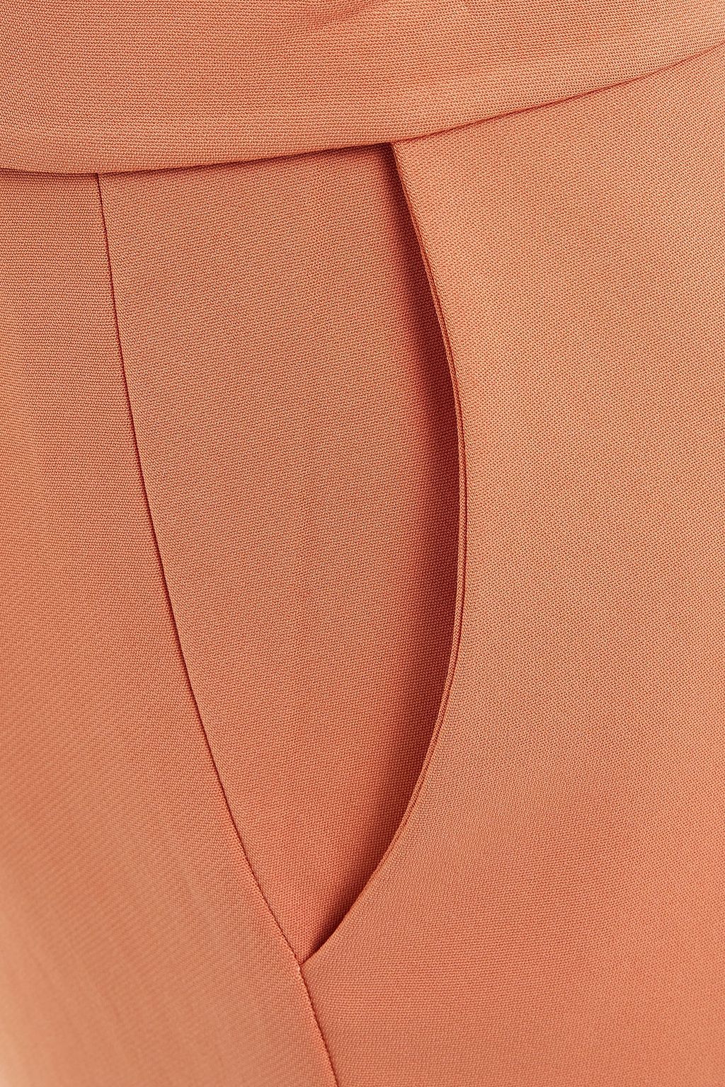 SIMKHAI Florence belted stretch-crepe kick-flare pants