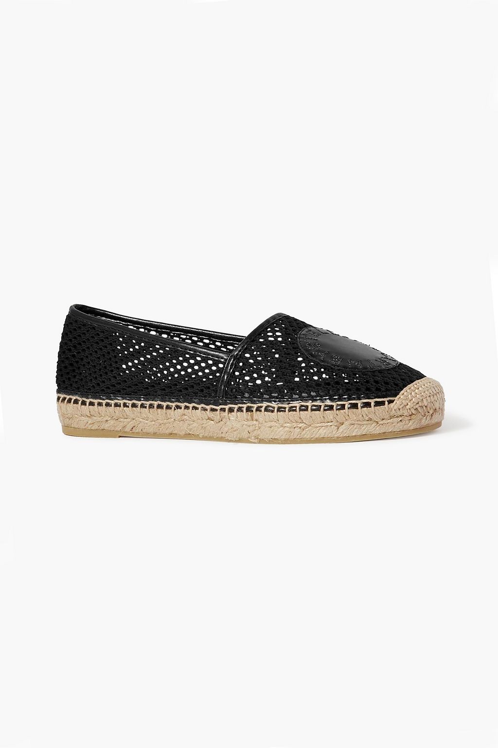 STELLA MCCARTNEY Selene logo-appliquéd faux leather-trimmed mesh ...