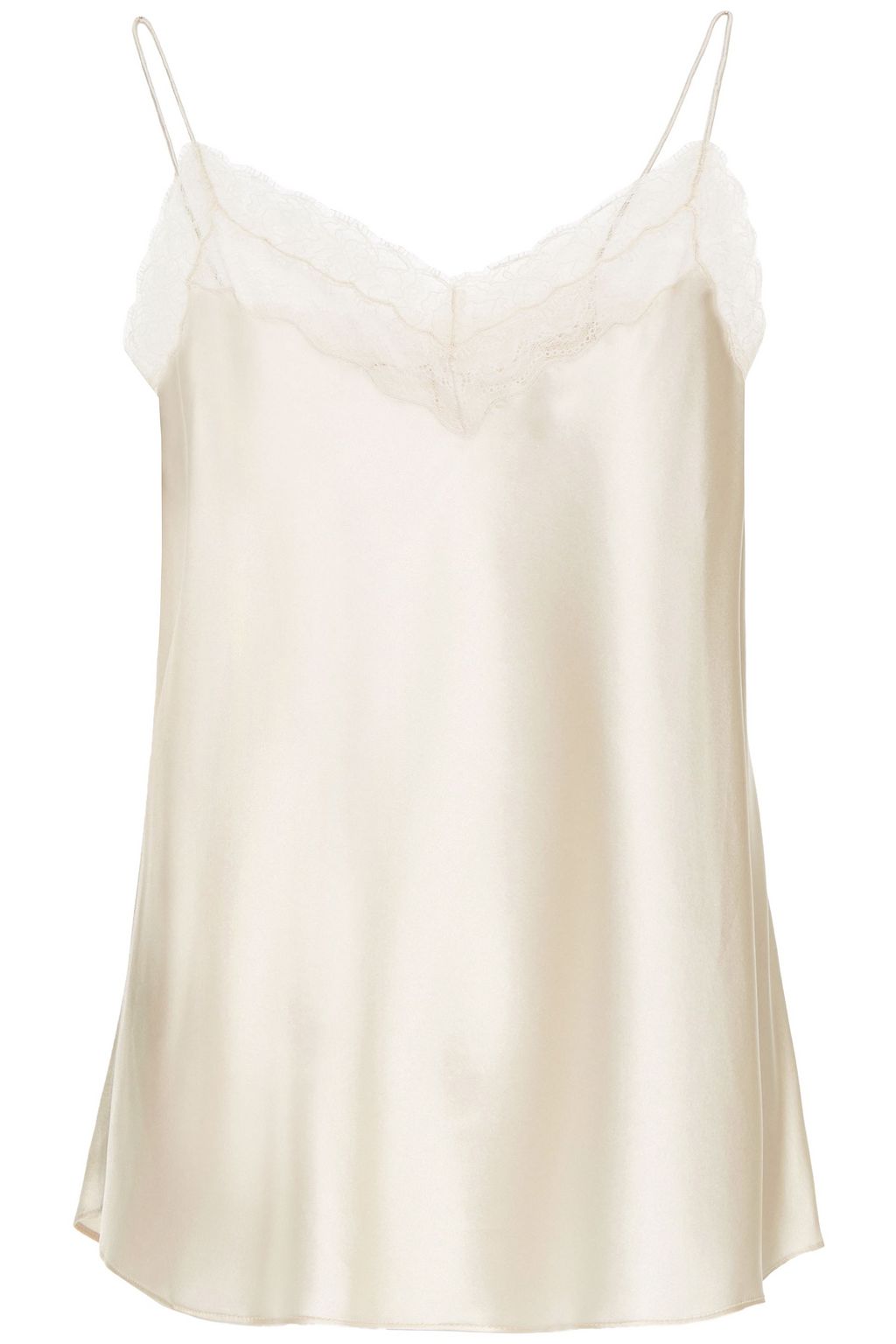 cream satin camisole