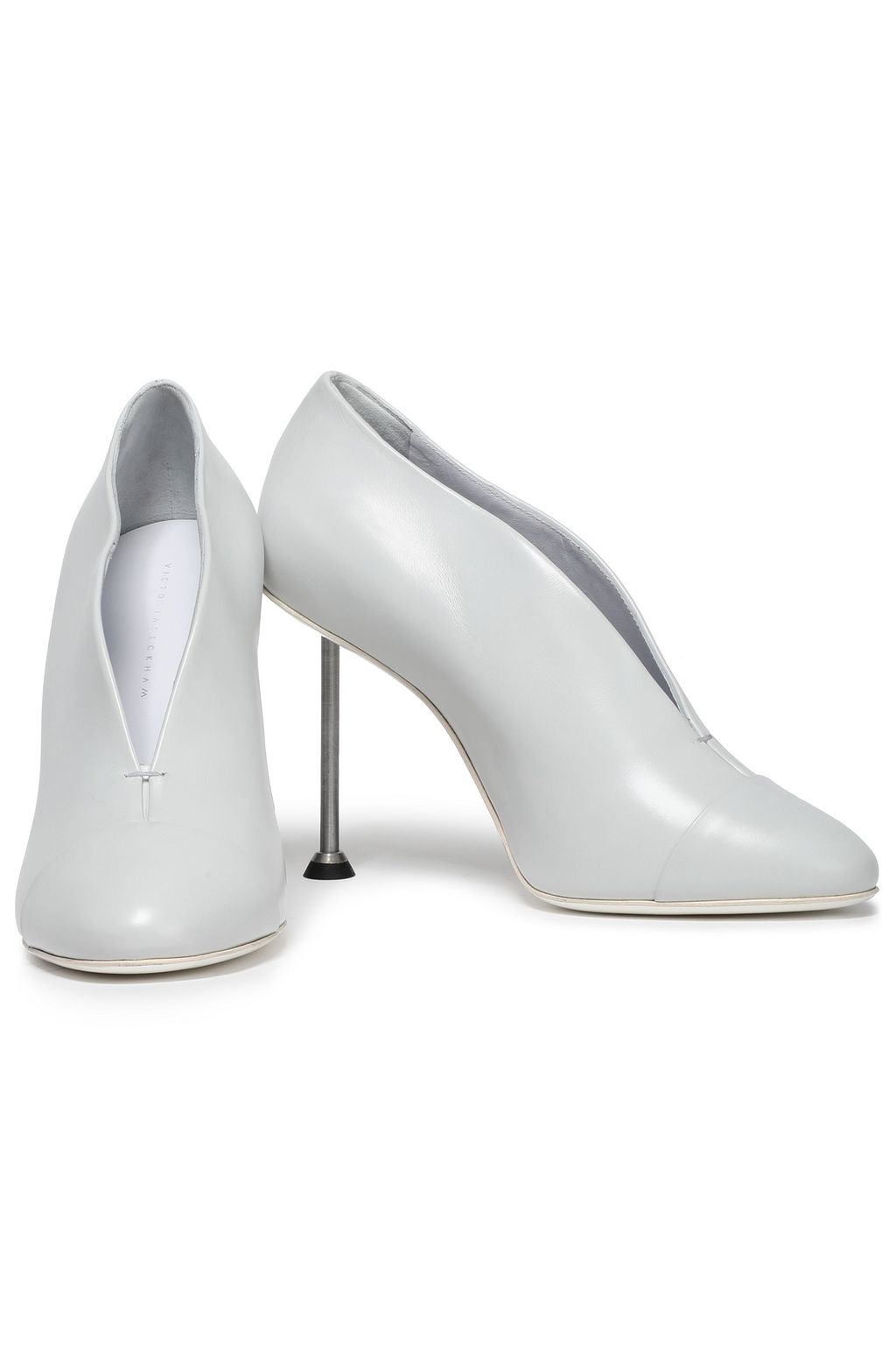 VICTORIA BECKHAM Refined Pin glossed-leather pumps