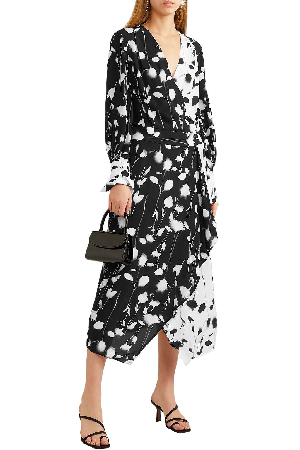 EQUIPMENT Neema wrap-effect printed crepe de chine midi dress