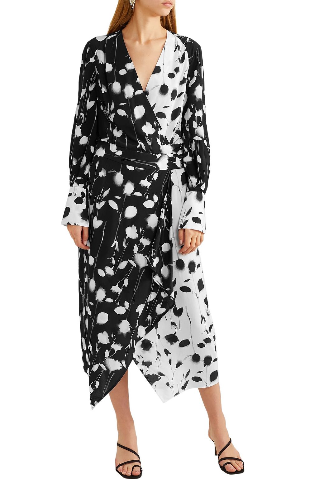 EQUIPMENT Neema wrap-effect printed crepe de chine midi dress