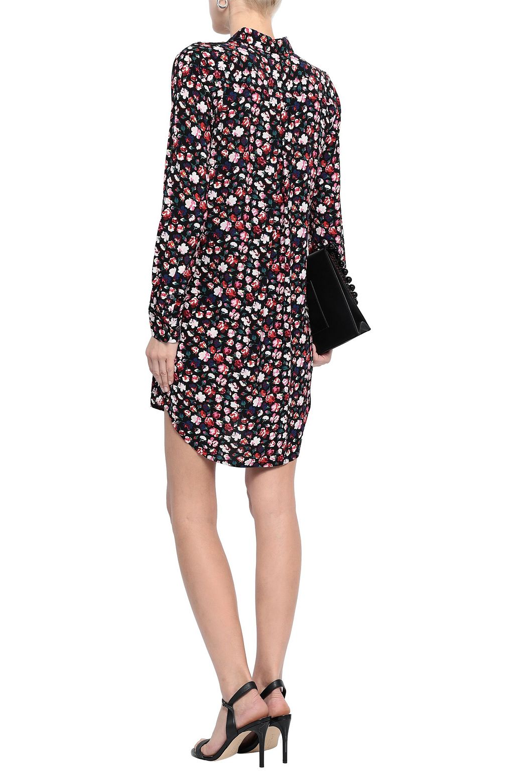EQUIPMENT Essential floralprint crepe de chine mini shirt dress Sale