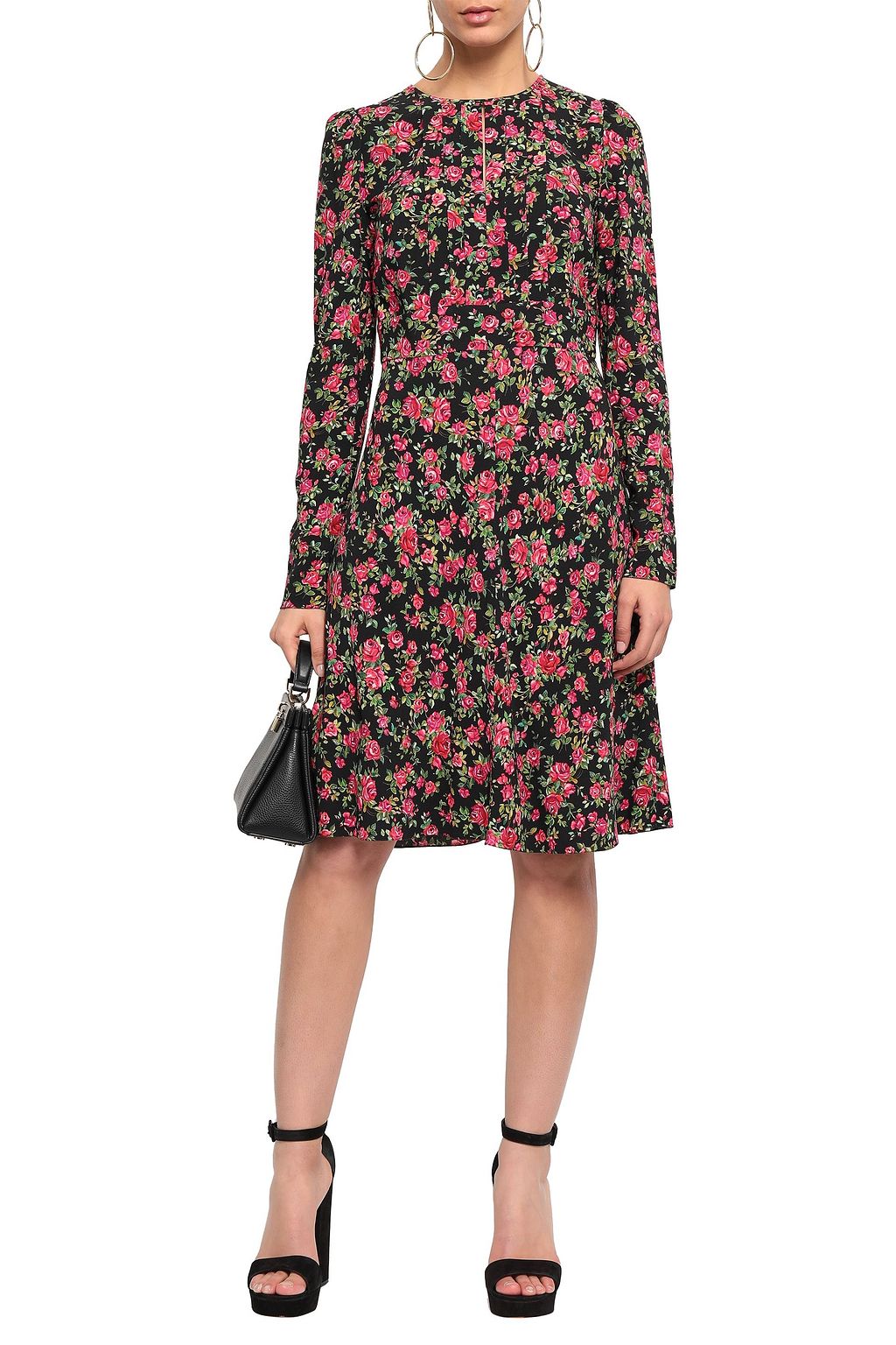DOLCE&GABBANA Floral-print crepe dress