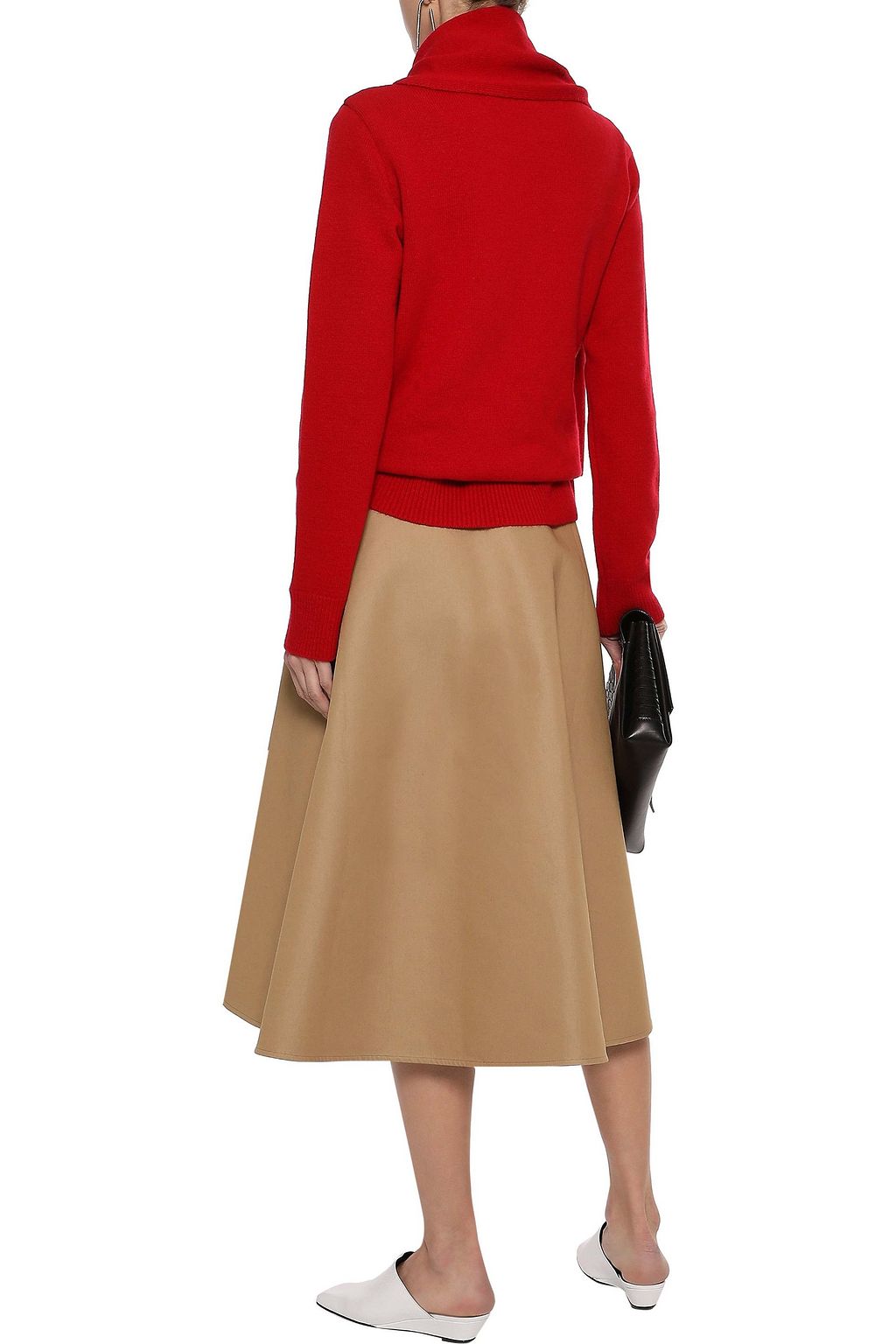 GOEN.J Draped wool and cashmere-blend sweater