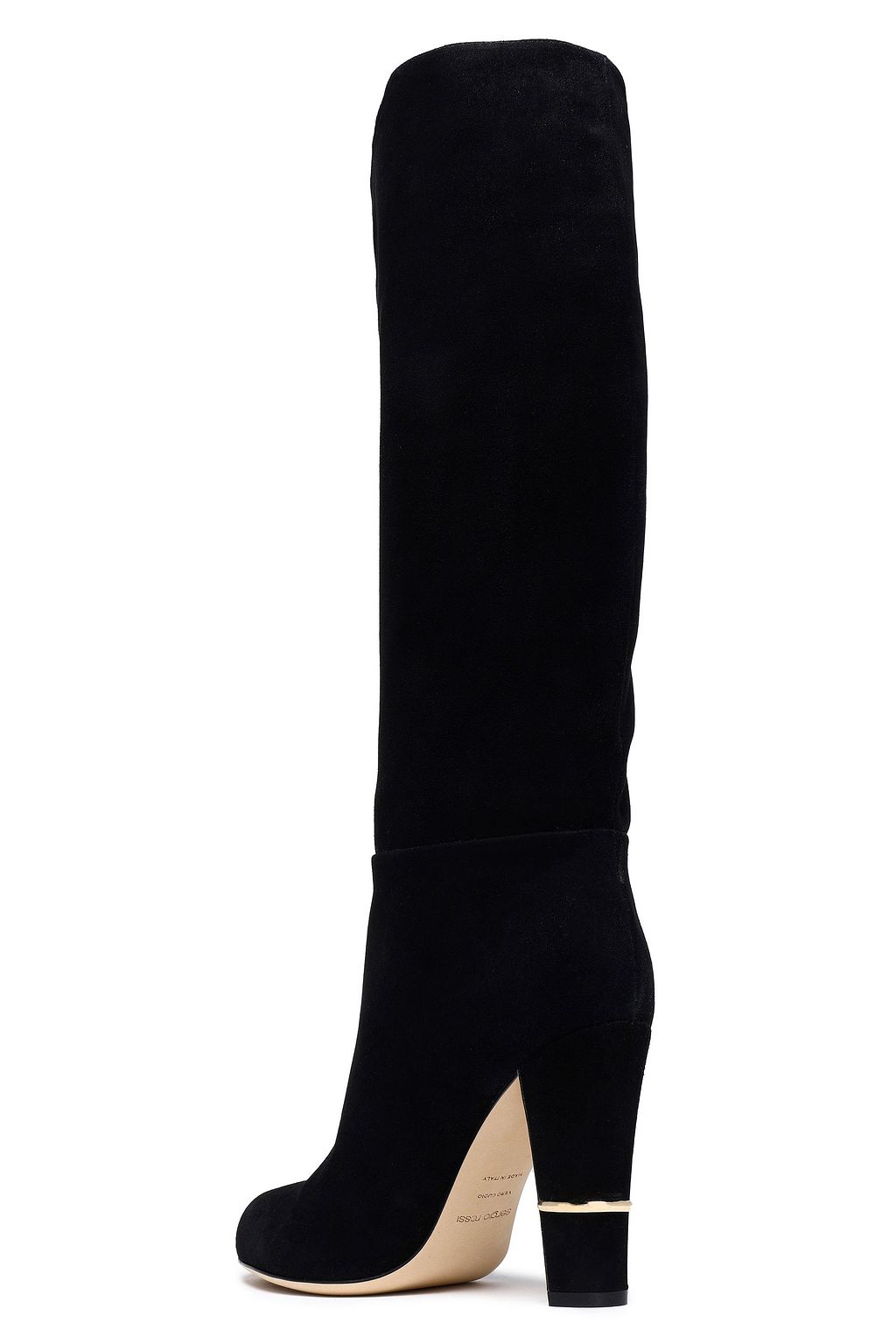 SERGIO ROSSI Suede knee boots