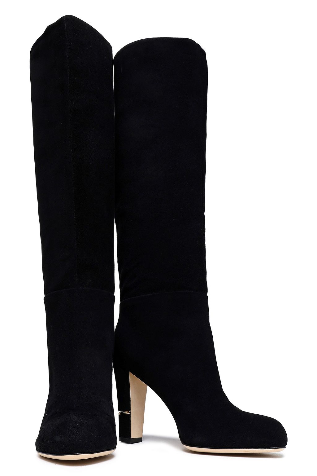 SERGIO ROSSI Suede knee boots